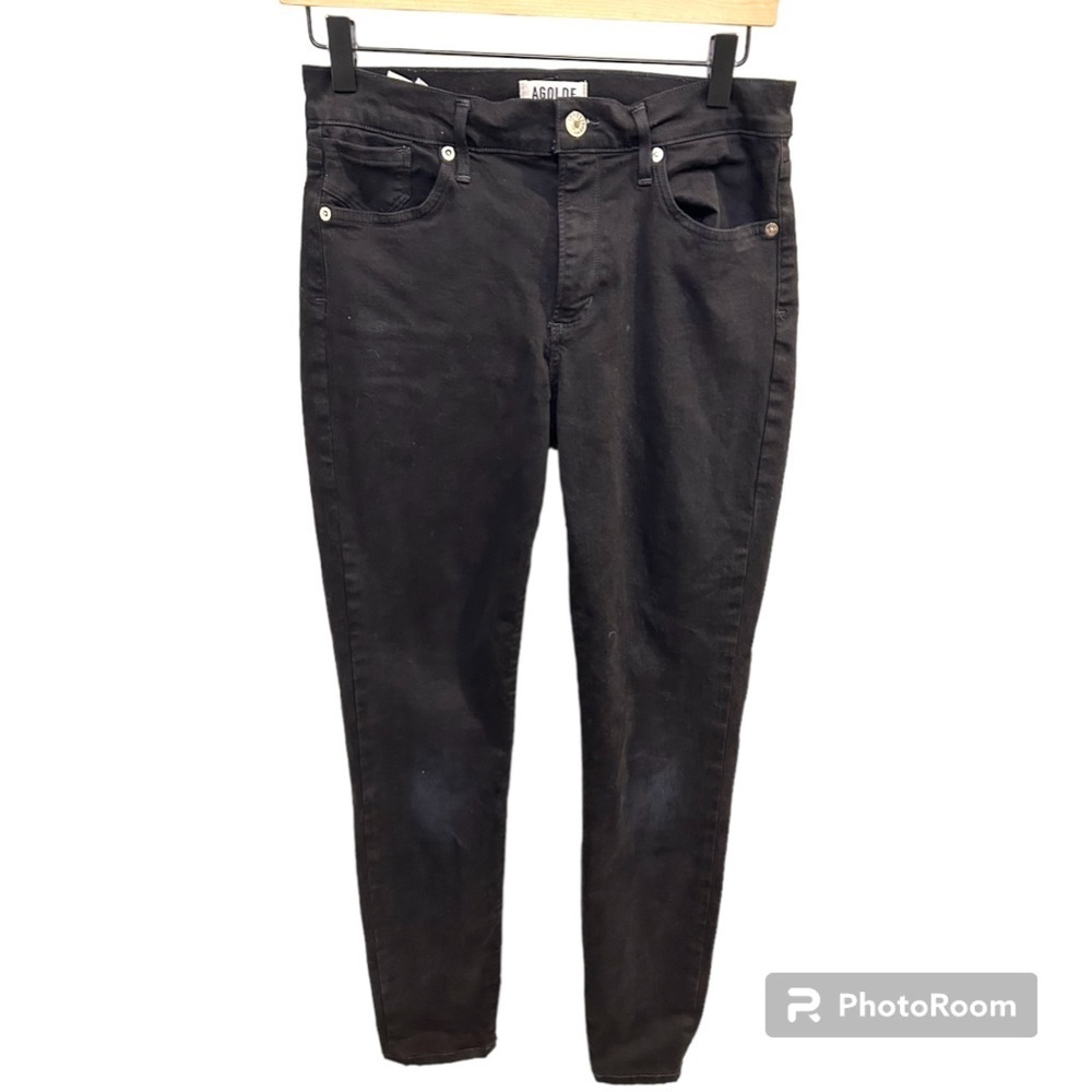 AGOLDE Filter Free Skinny Jean Black Size 28 EUC D0327